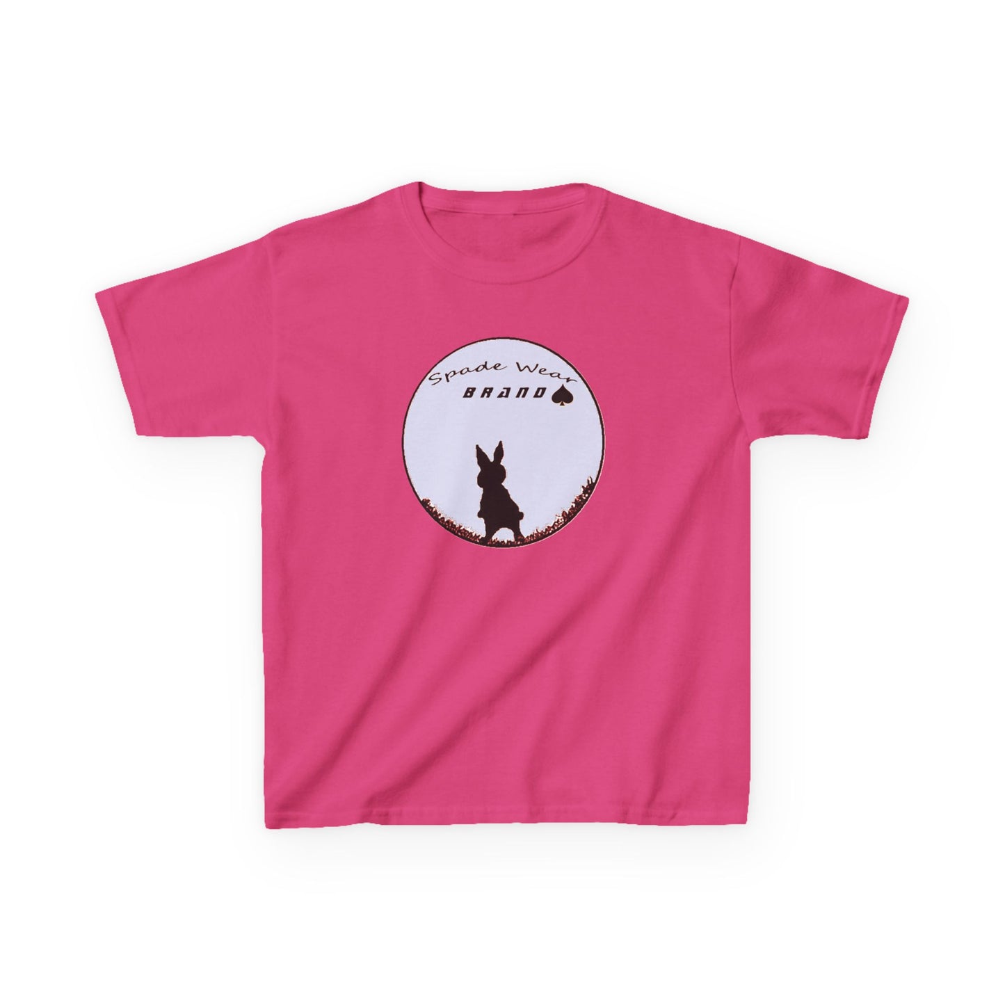 Kids Rabbit Silhouette v2 Tee for Boys and Girls...Animal Lover Gift, Spring Birthday, Kids Fashion Tee