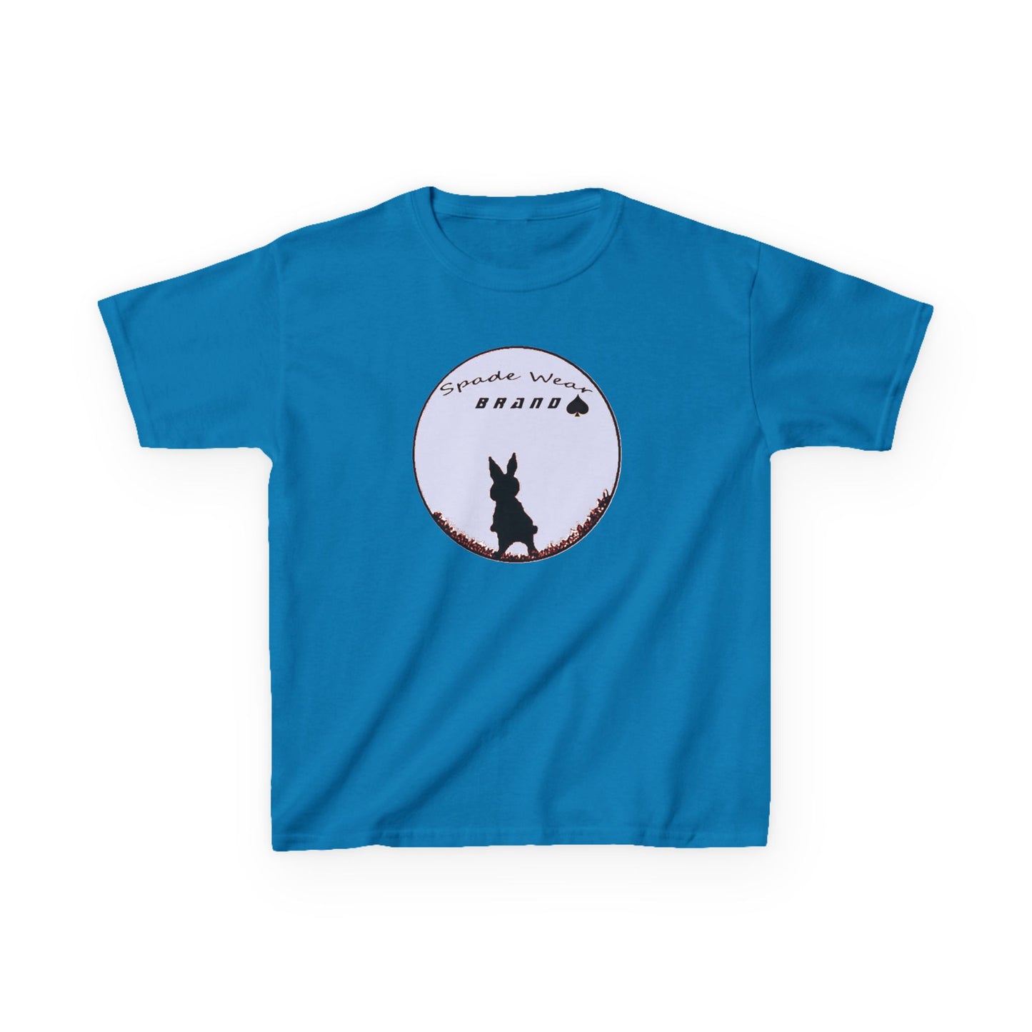 Kids Rabbit Silhouette v2 Tee for Boys and Girls...Animal Lover Gift, Spring Birthday, Kids Fashion Tee