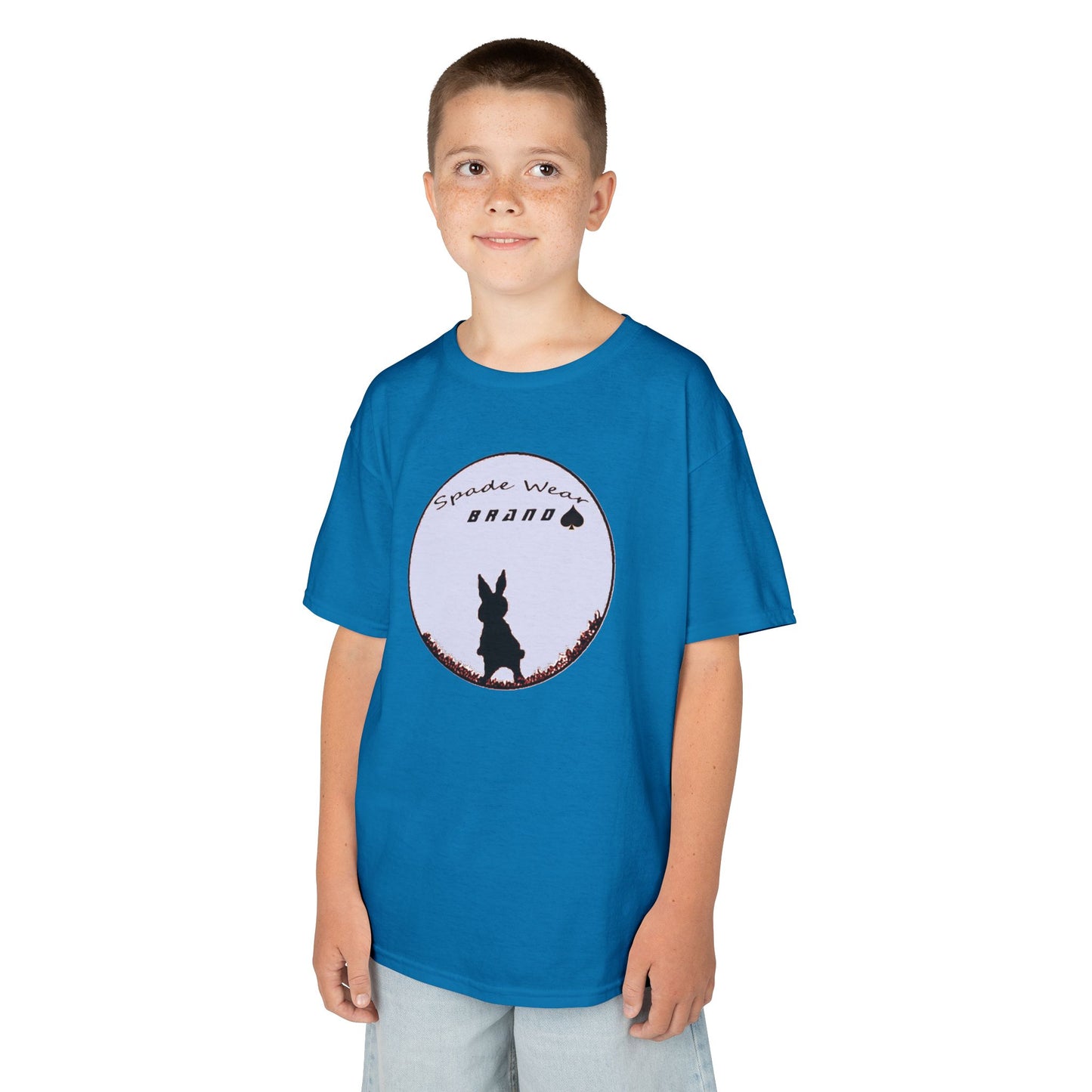 Kids Rabbit Silhouette v2 Tee for Boys and Girls...Animal Lover Gift, Spring Birthday, Kids Fashion Tee