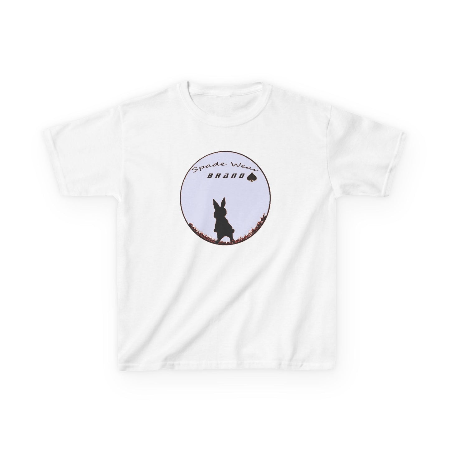 Kids Rabbit Silhouette v2 Tee for Boys and Girls...Animal Lover Gift, Spring Birthday, Kids Fashion Tee