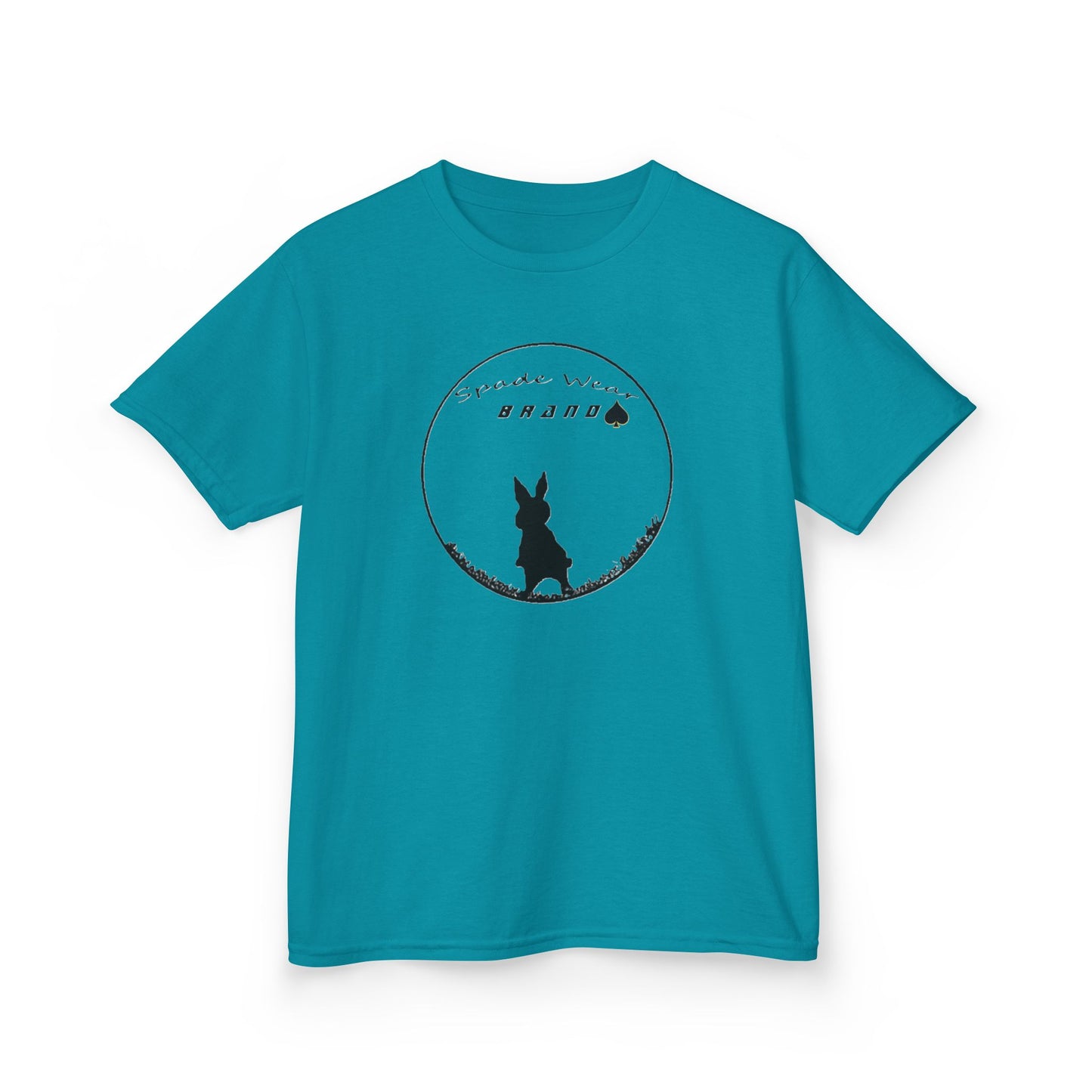 Kids Rabbit Silhouette Tee for Boys and Girls...Animal Lover Gift, Spring Birthday, Kids Fashion Tee