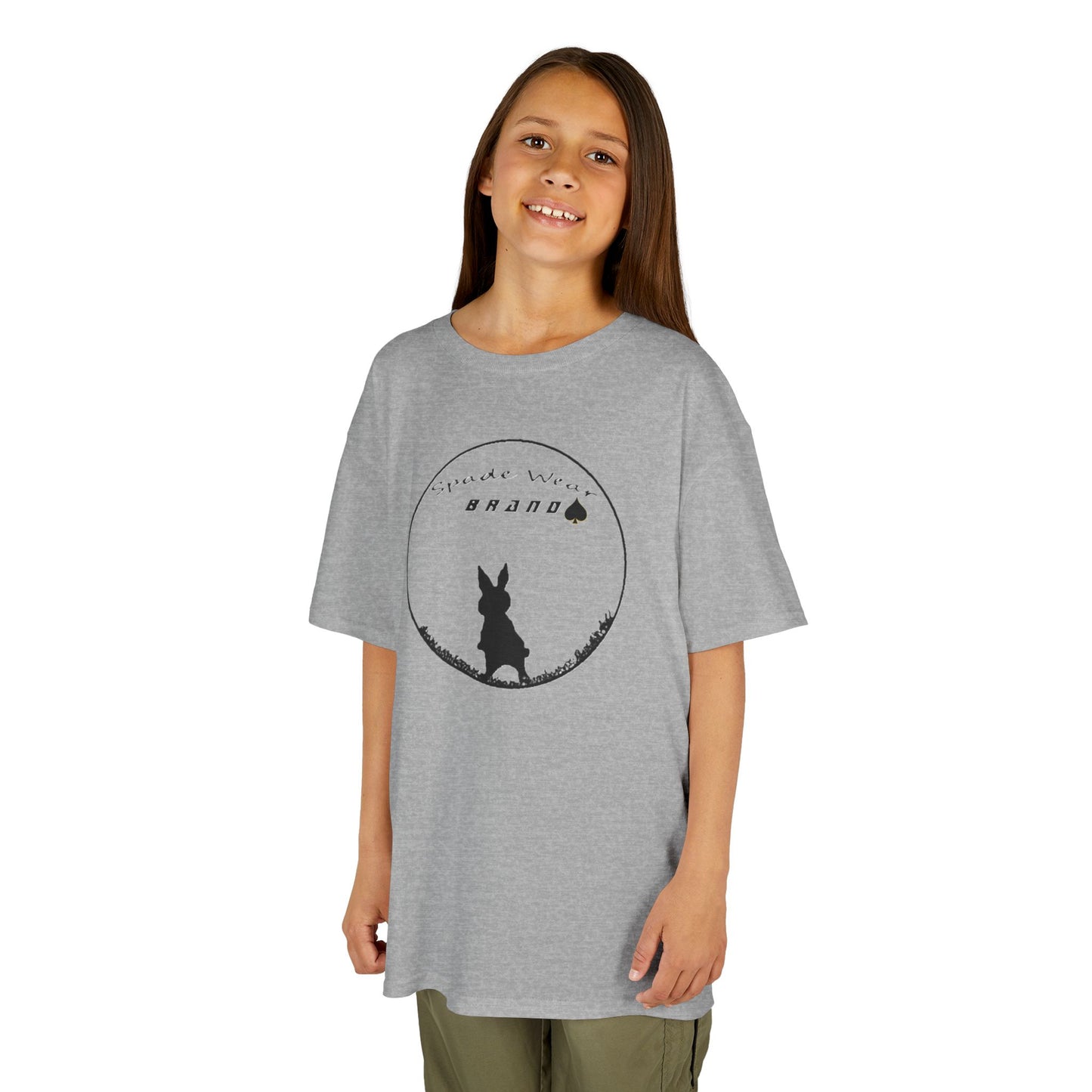 Kids Rabbit Silhouette Tee for Boys  and Girls...Animal Lover Gift, Spring Birthday, Kids Fashion Tee