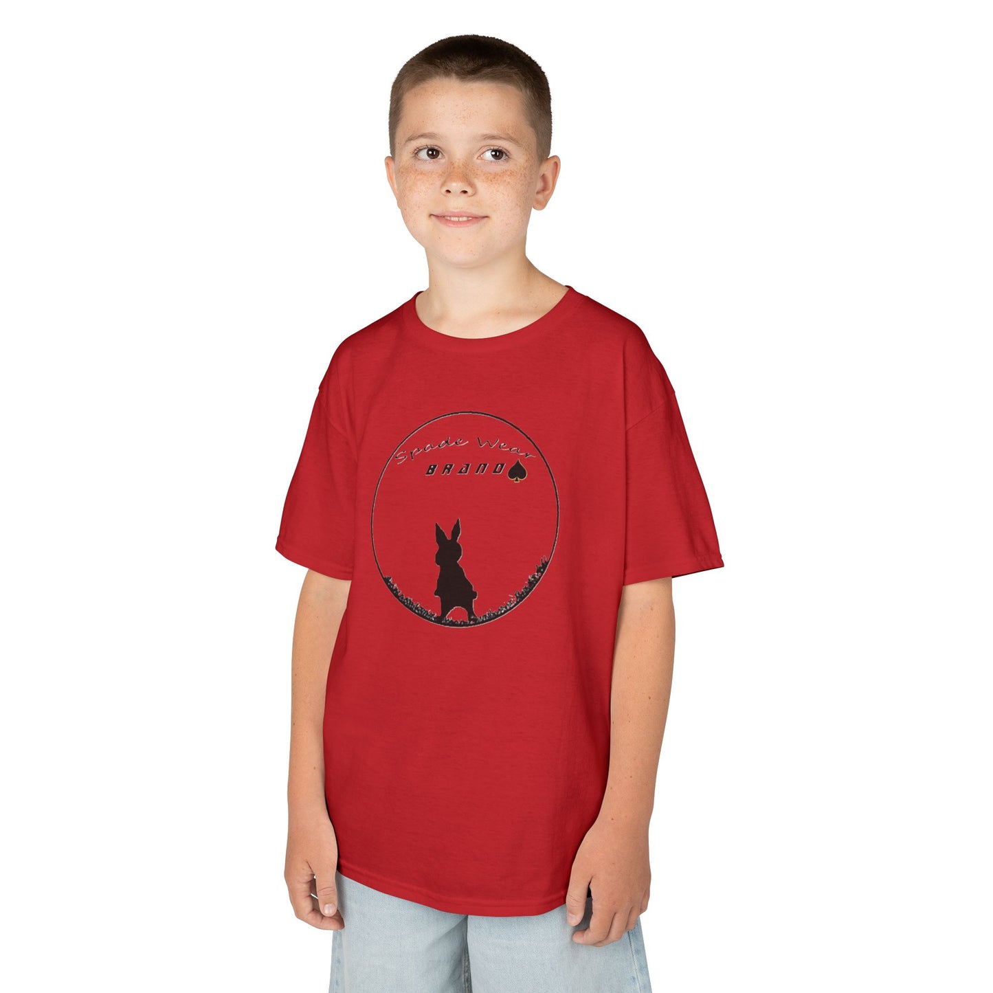 Kids Rabbit Silhouette Tee for Boys  and Girls...Animal Lover Gift, Spring Birthday, Kids Fashion Tee