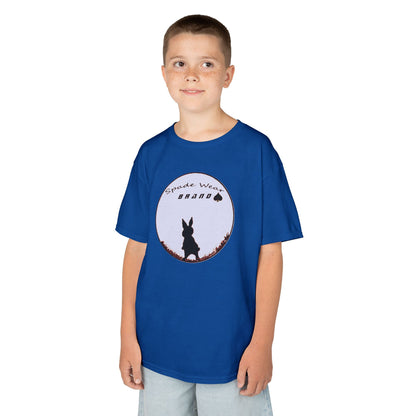 Kids Rabbit Silhouette v2 Tee for Boys and Girls...Animal Lover Gift, Spring Birthday, Kids Fashion Tee