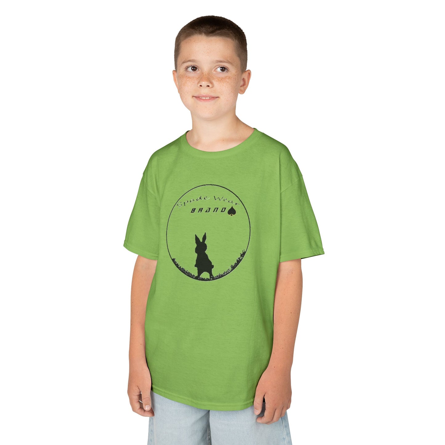 Kids Rabbit Silhouette Tee for Boys  and Girls...Animal Lover Gift, Spring Birthday, Kids Fashion Tee