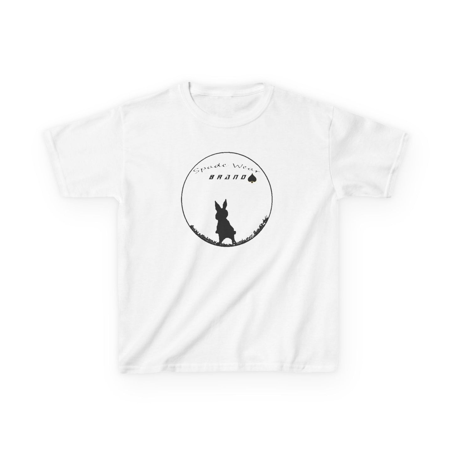 Kids Rabbit Silhouette Tee for Boys  and Girls...Animal Lover Gift, Spring Birthday, Kids Fashion Tee
