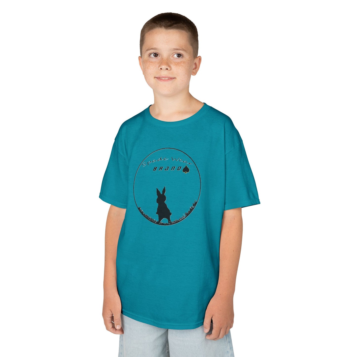Kids Rabbit Silhouette Tee for Boys  and Girls...Animal Lover Gift, Spring Birthday, Kids Fashion Tee