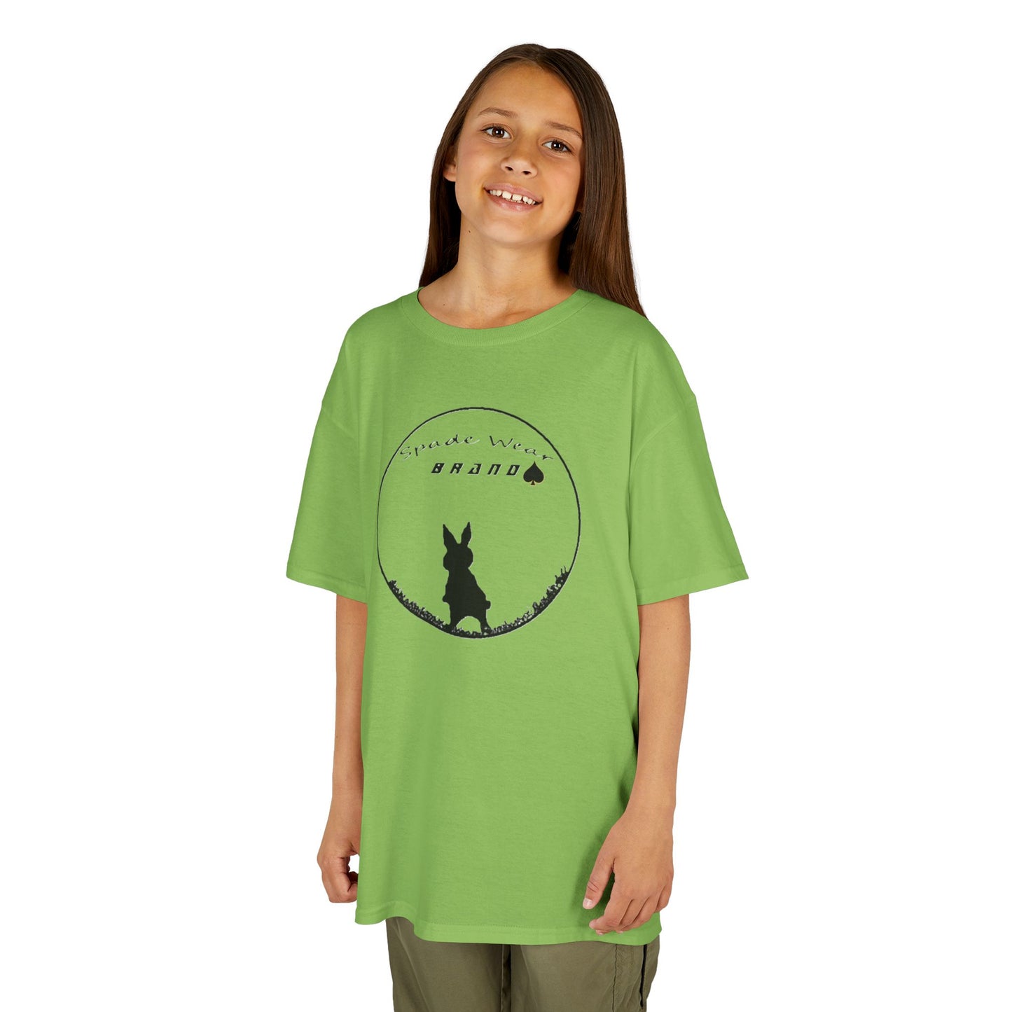 Kids Rabbit Silhouette Tee for Boys  and Girls...Animal Lover Gift, Spring Birthday, Kids Fashion Tee