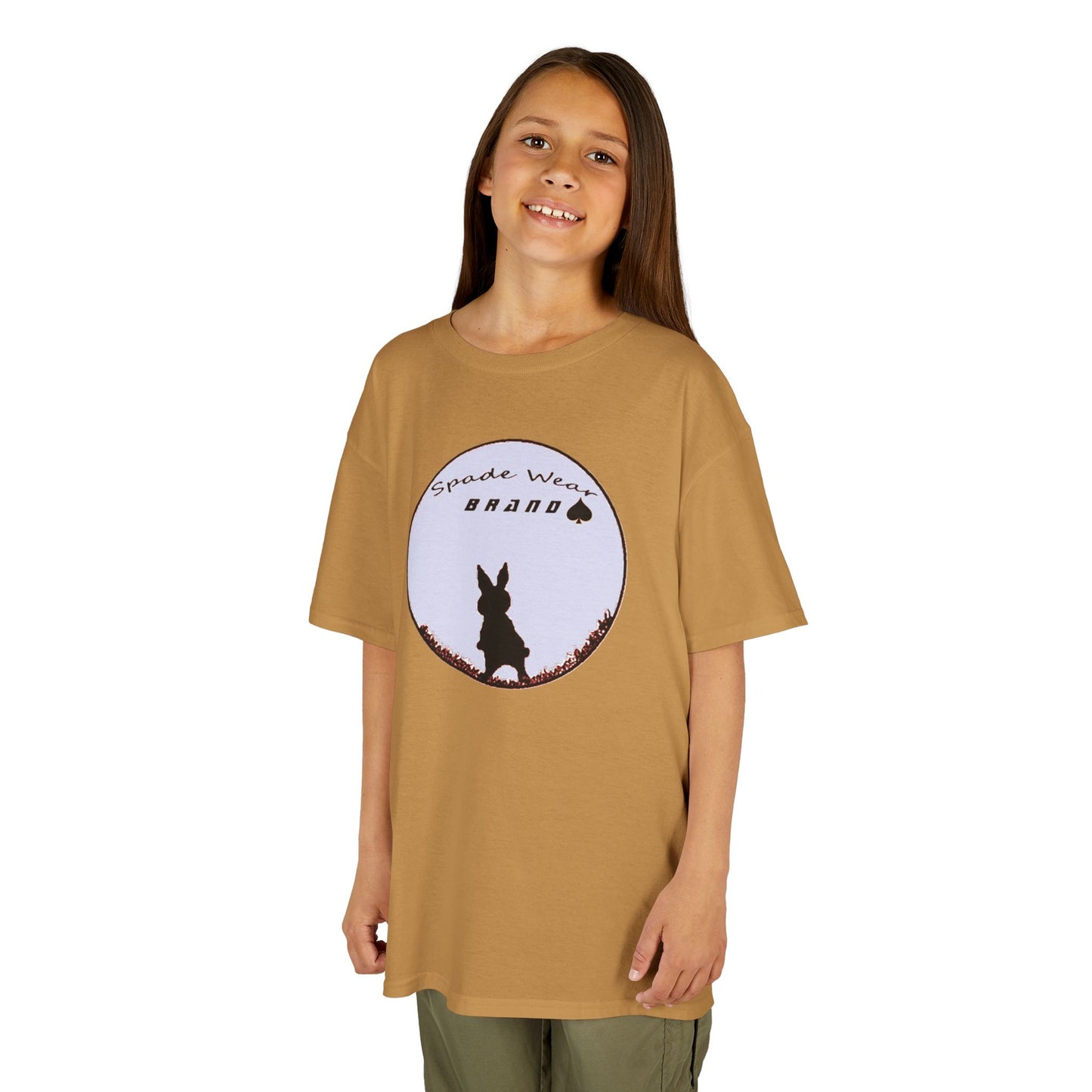 Kids Rabbit Silhouette v2 Tee for Boys and Girls...Animal Lover Gift, Spring Birthday, Kids Fashion Tee